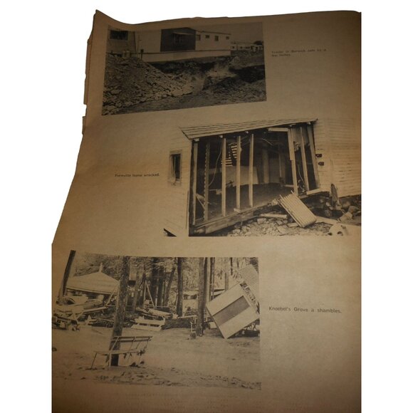 Hurricane Agnes Bloomsburg Morning Press Pennsylvania Newspaper Flood of 1972 - Picture 7 of 9